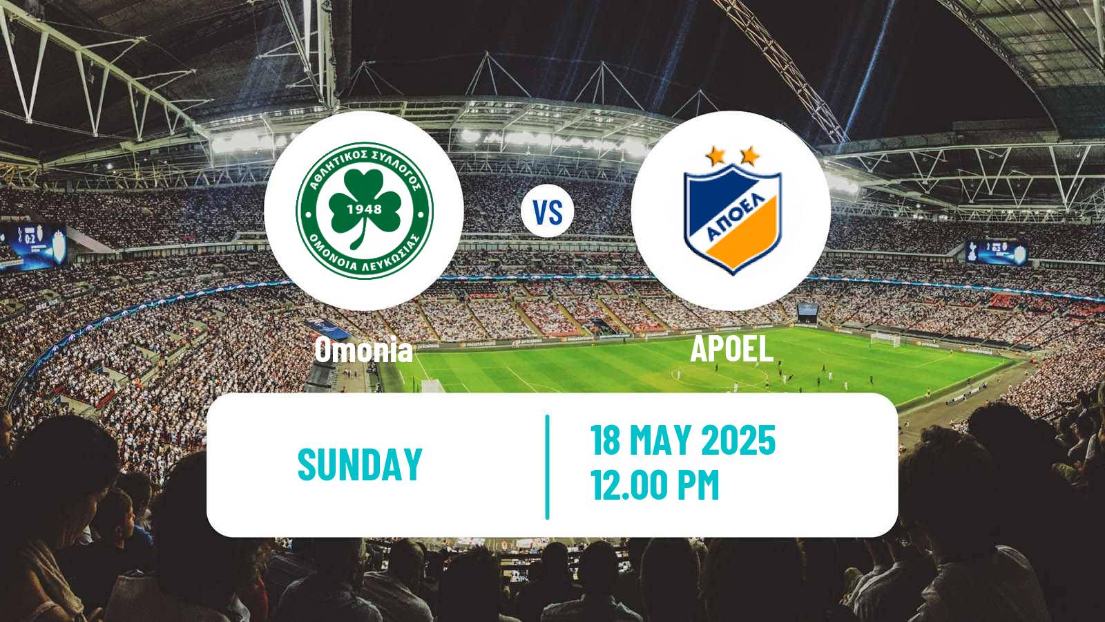 Soccer Cypriot First Division Omonia - APOEL