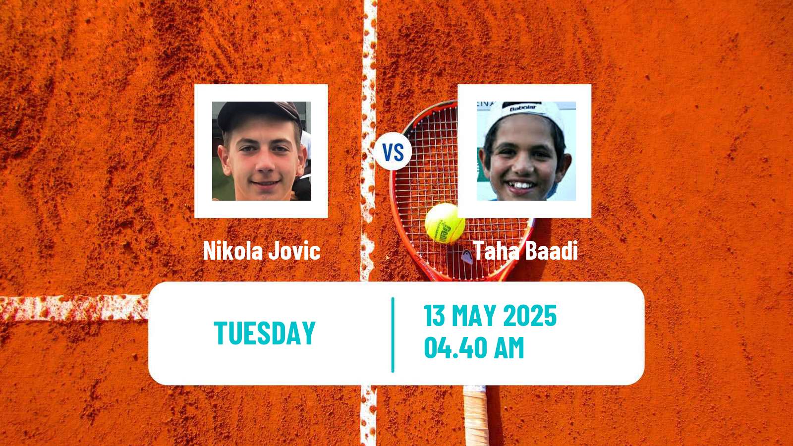 Tennis ITF M15 Kursumlijska Banja 3 Men Nikola Jovic - Taha Baadi