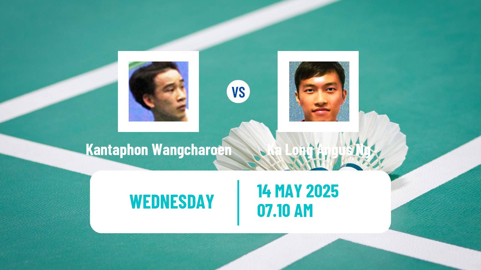 Badminton BWF World Tour Thailand Open Men Kantaphon Wangcharoen - Ka Long Angus Ng