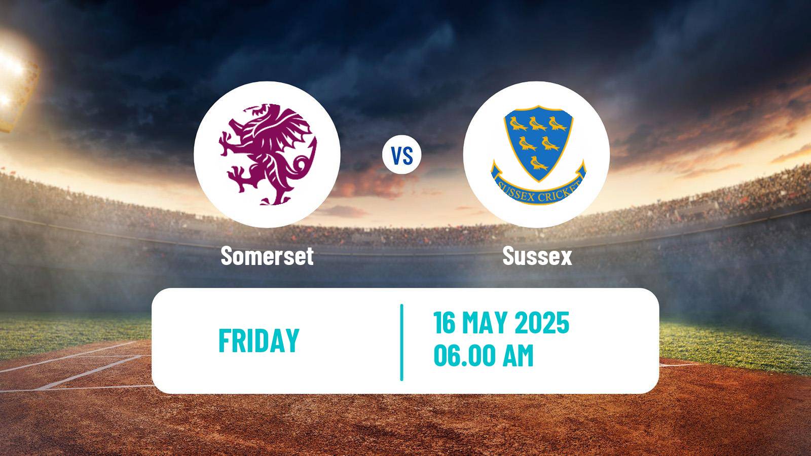 Cricket County Championship One Cricket Somerset - Sussex