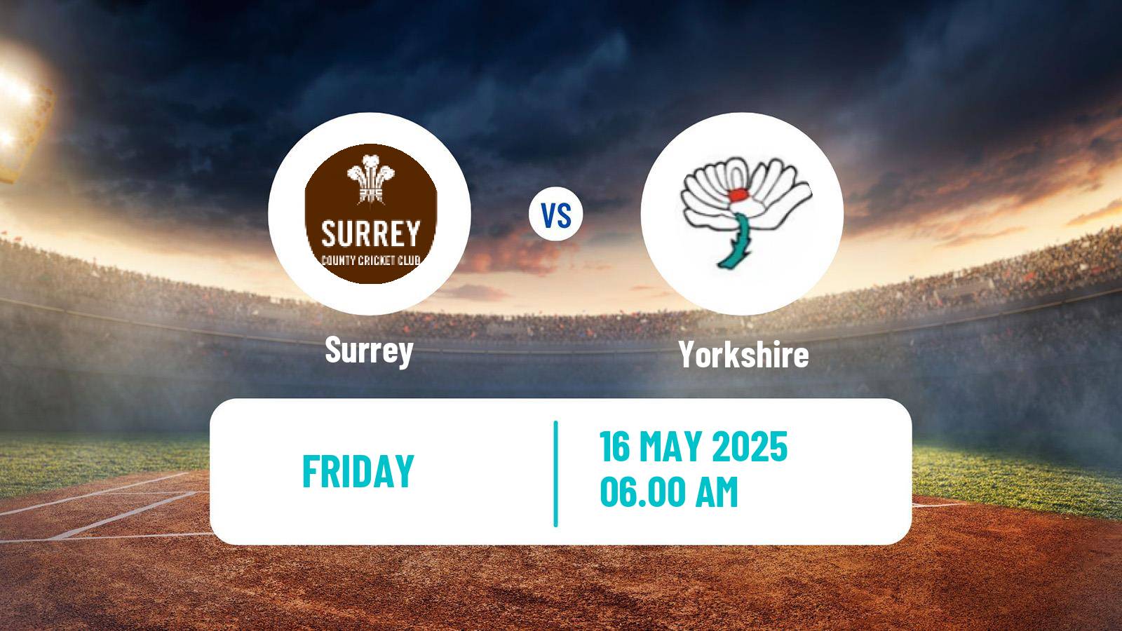 Cricket County Championship One Cricket Surrey - Yorkshire