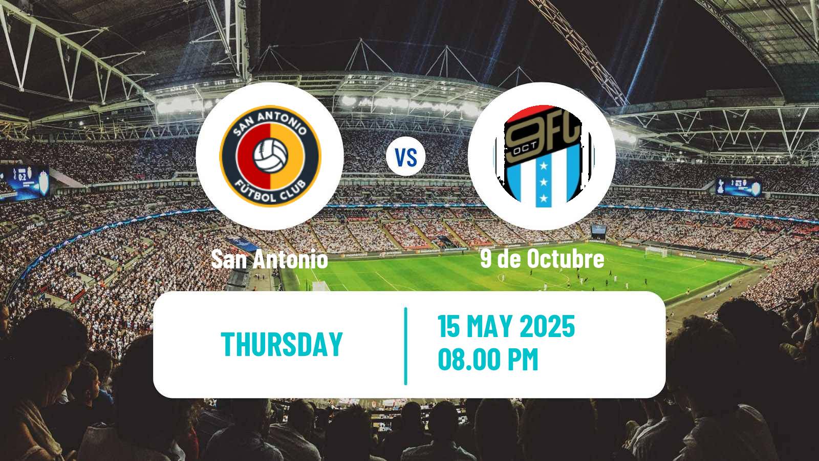Soccer Ecuadorian Serie B San Antonio - 9 de Octubre