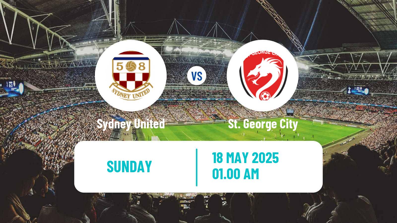 Soccer Australian NPL NSW Sydney United - St. George City