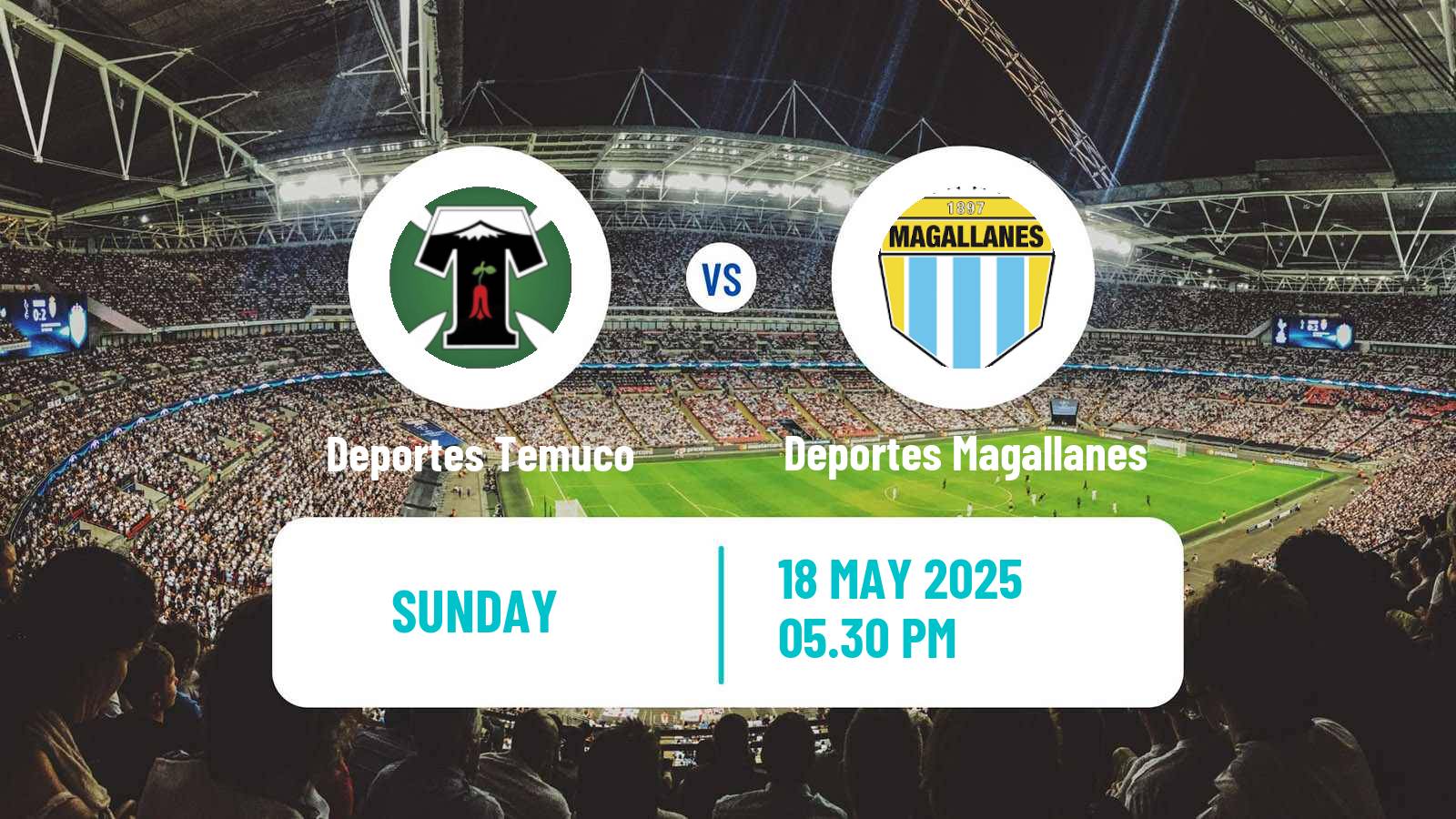 Soccer Chilean Primera B Deportes Temuco - Deportes Magallanes