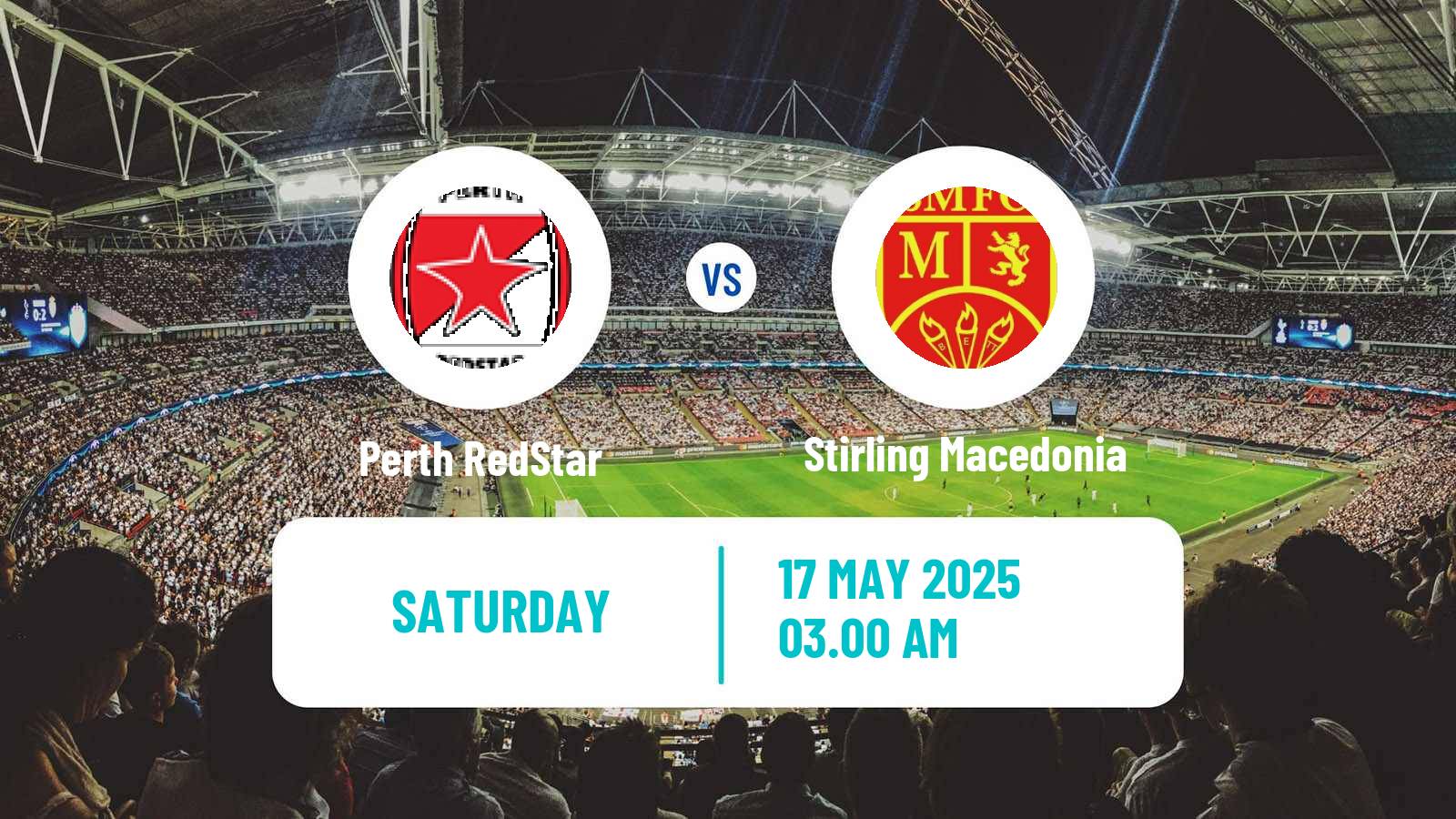 Soccer Australian NPL Western Australia Perth RedStar - Stirling Macedonia