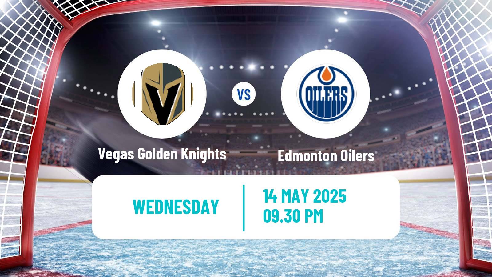 Hockey NHL Vegas Golden Knights - Edmonton Oilers