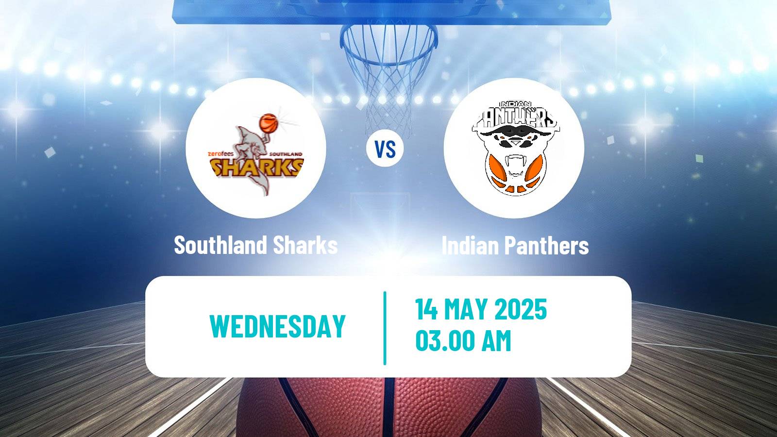 Basketball New Zealand NBL Southland Sharks - Indian Panthers