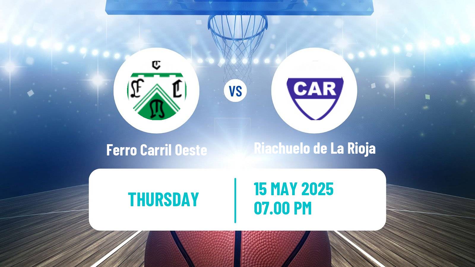 Basketball Argentinian LNB Ferro Carril Oeste - Riachuelo de La Rioja