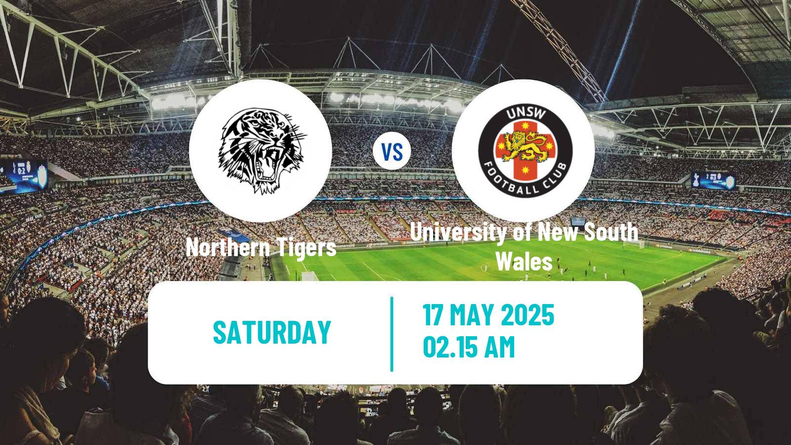 Soccer Australian NSW League One Northern Tigers - University of New South Wales