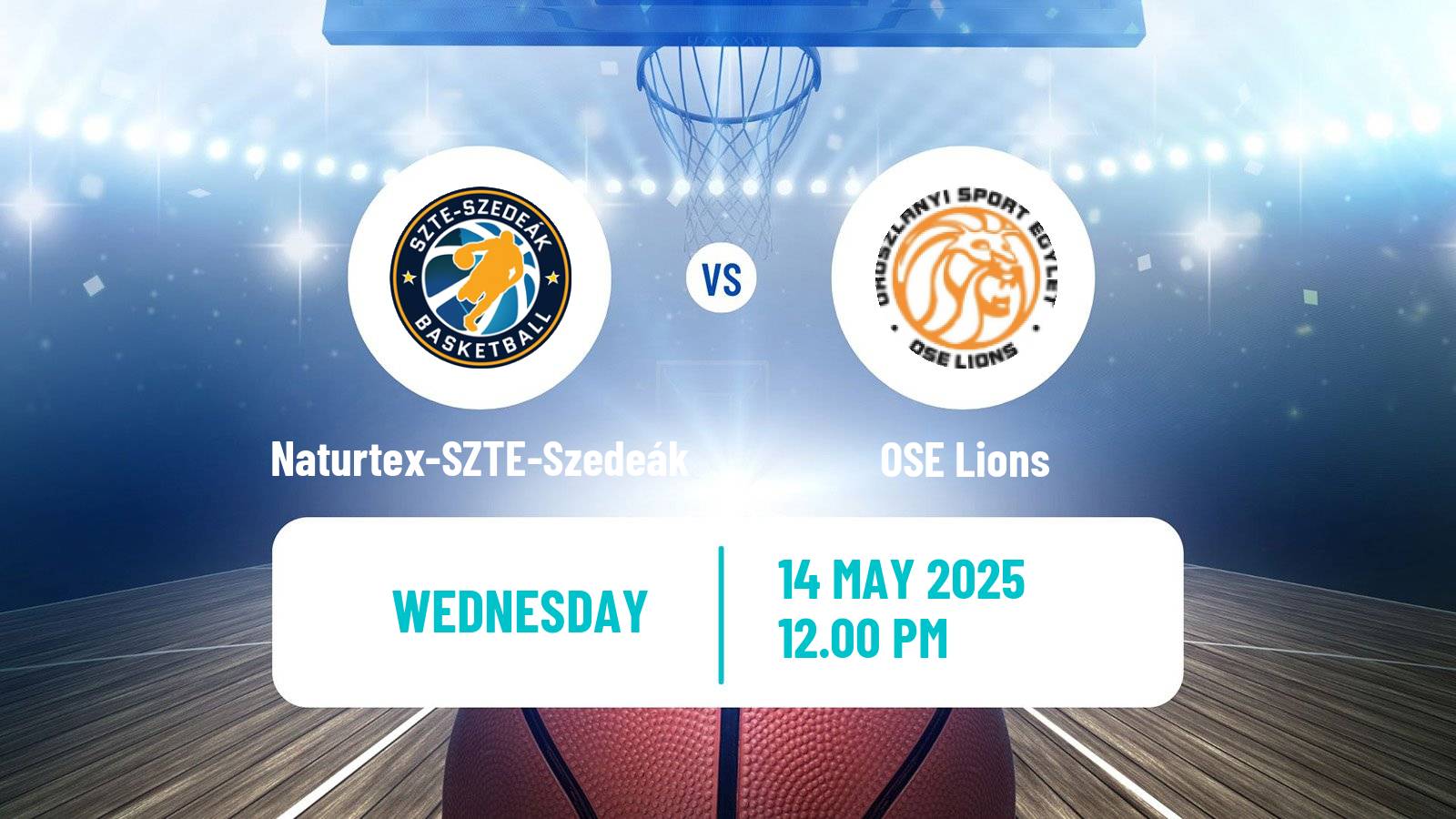 Basketball Hungarian NB I Basketball Naturtex-SZTE-Szedeák - OSE Lions