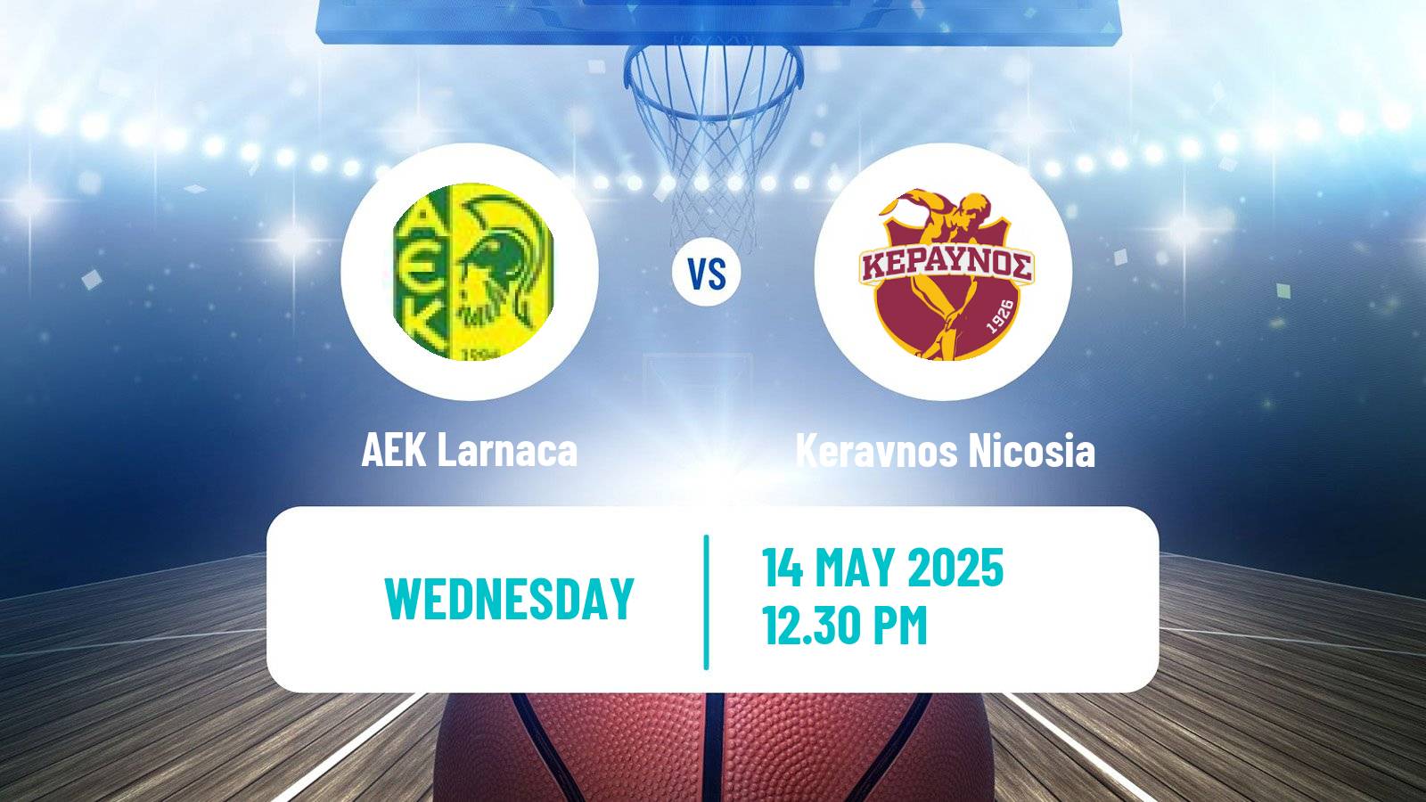 Basketball Cypriot Division A Basketball AEK Larnaca - Keravnos Nicosia