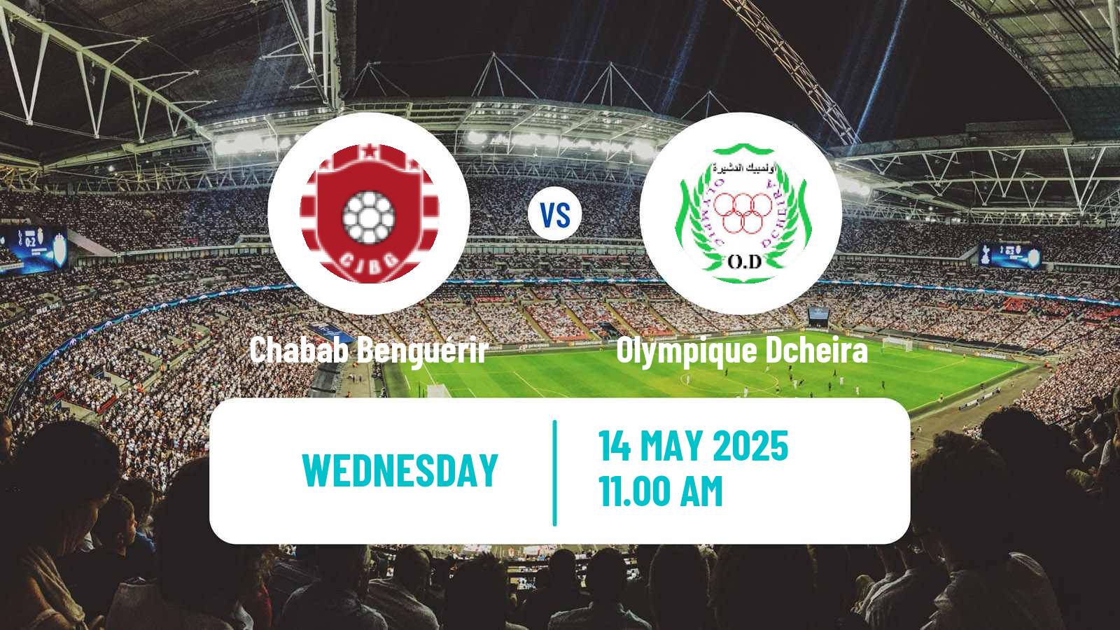 Soccer Moroccan Botola 2 Chabab Benguérir - Olympique Dcheira