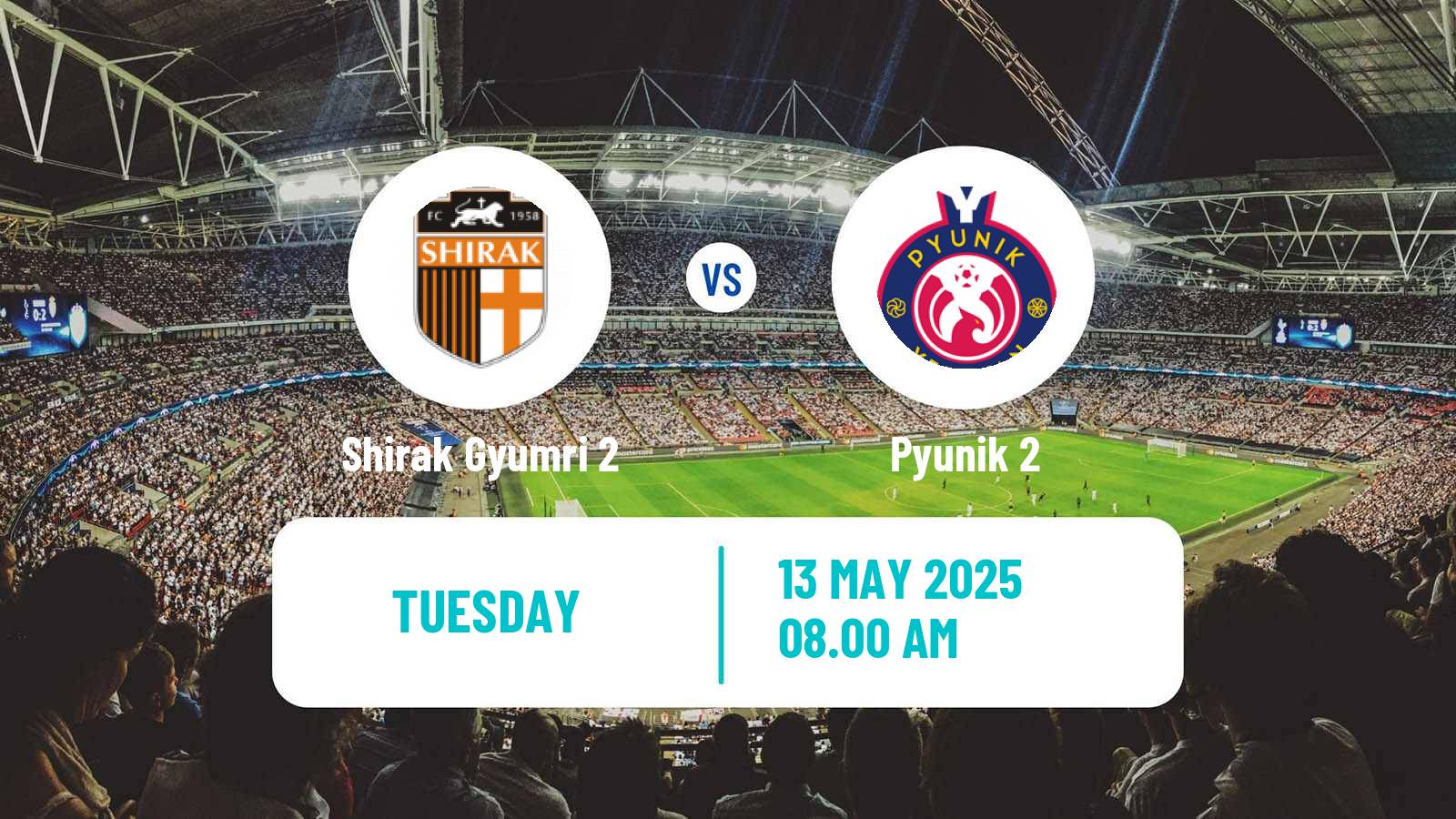 Soccer Armenian First League Shirak Gyumri 2 - Pyunik 2