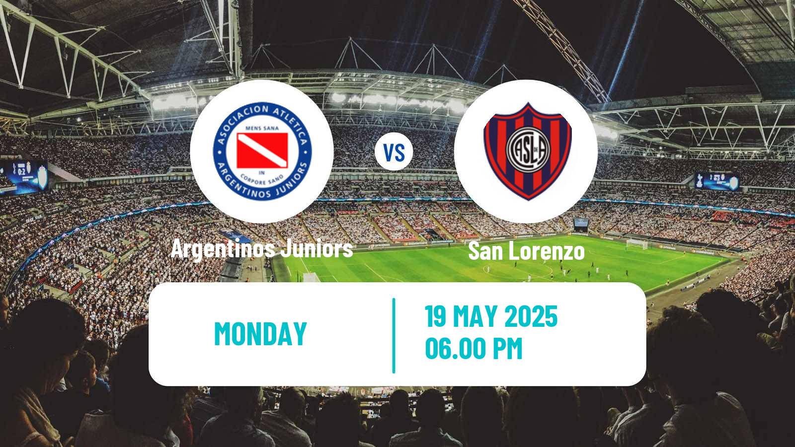 Soccer Argentinian Liga Profesional Argentinos Juniors - San Lorenzo