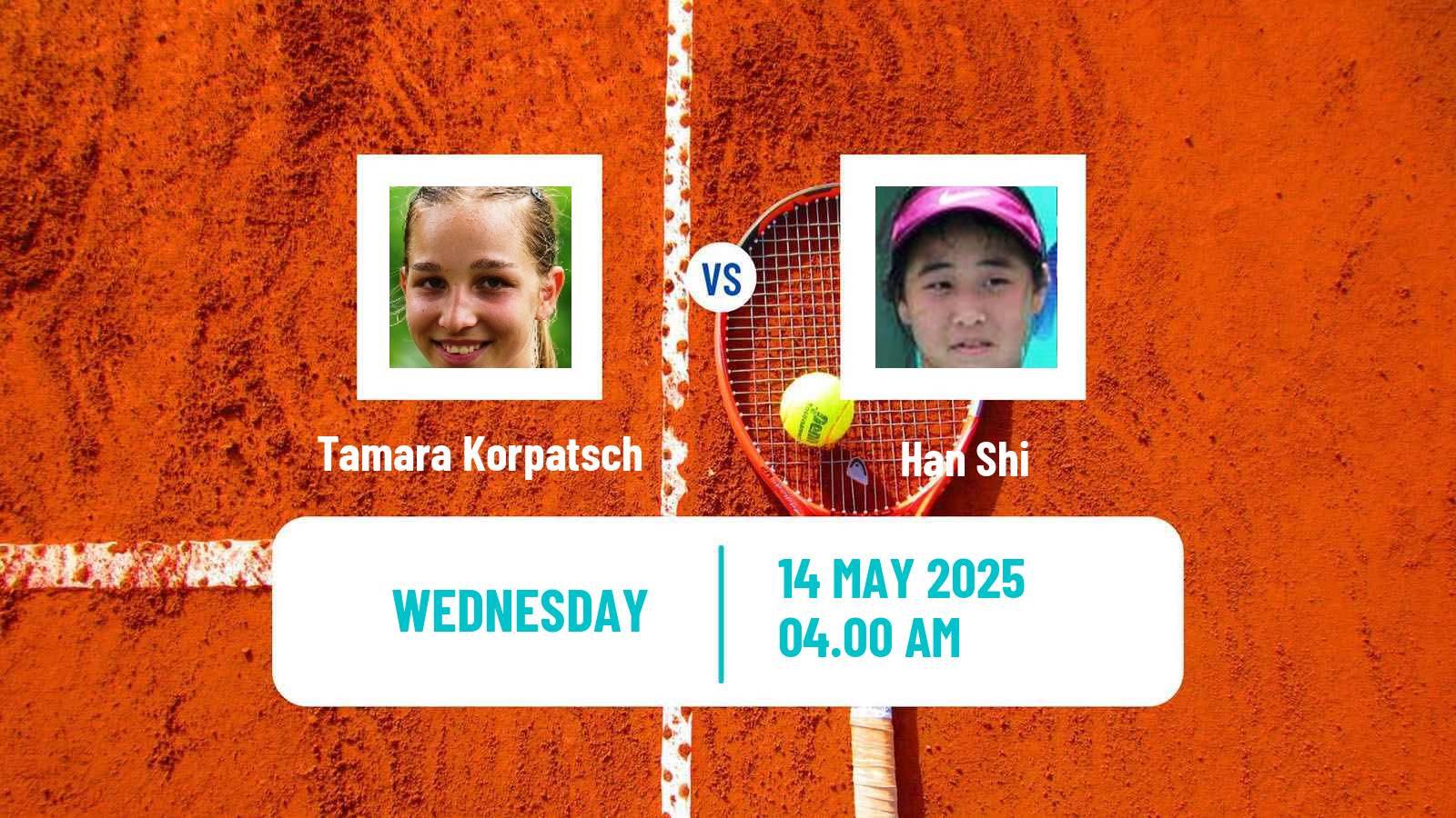 Tennis ITF W75 Trnava 3 Women Tamara Korpatsch - Han Shi