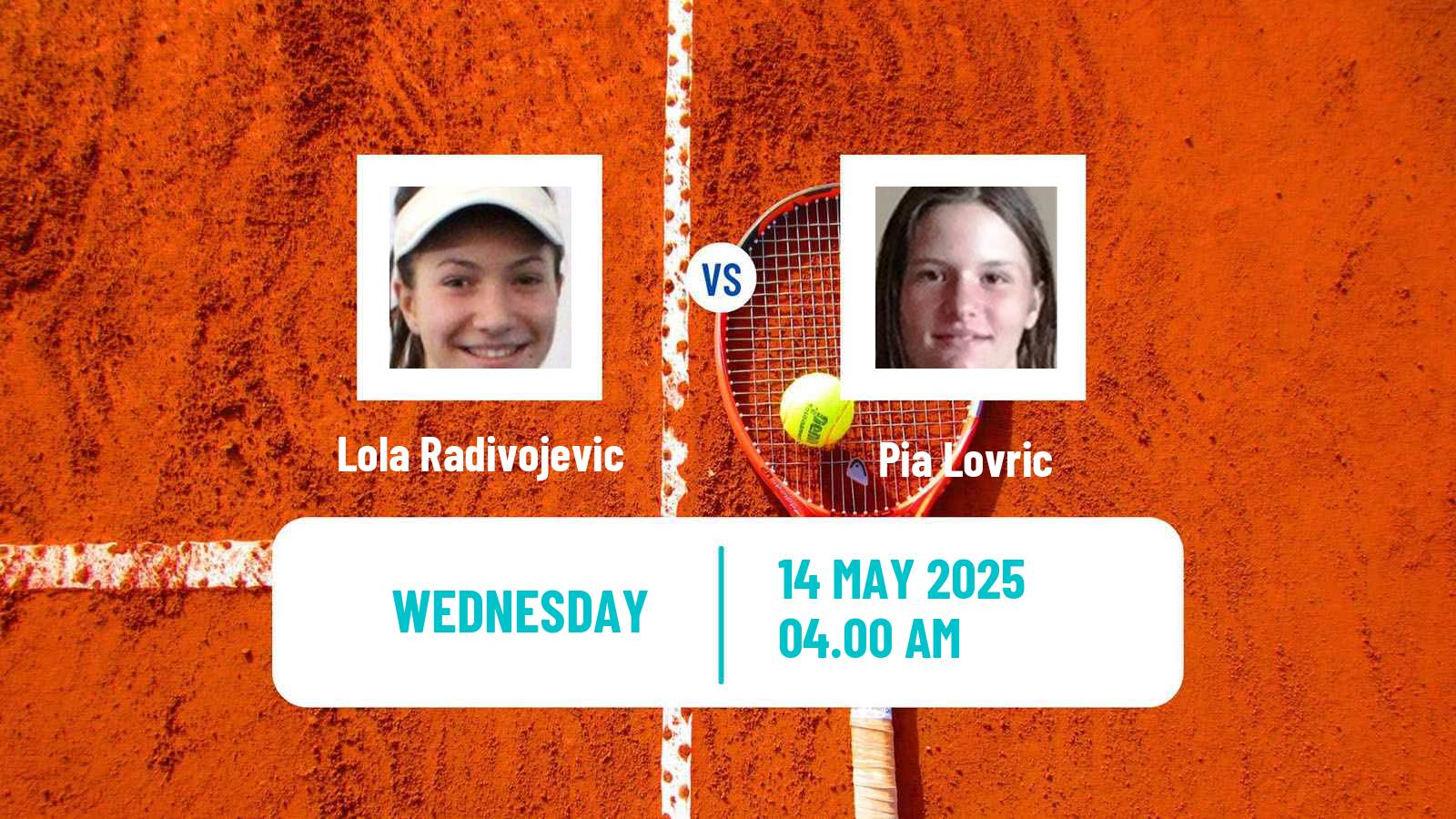 Tennis ITF W75 Zagreb Women Lola Radivojevic - Pia Lovric