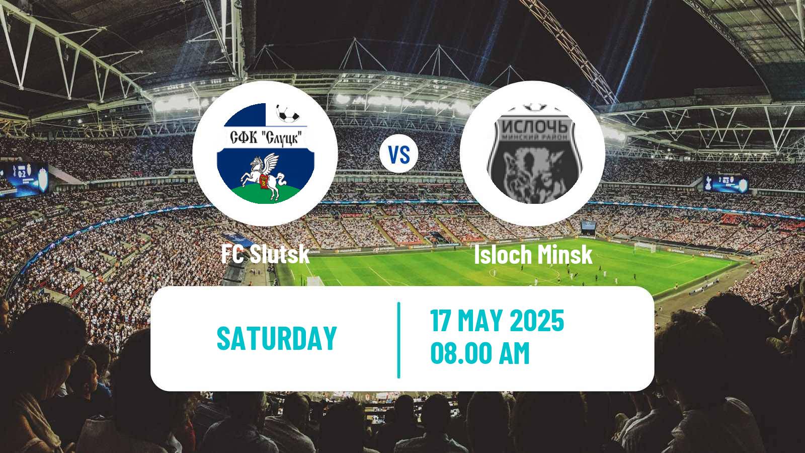Soccer Belarusian Vysshaya Liga Slutsk - Isloch Minsk
