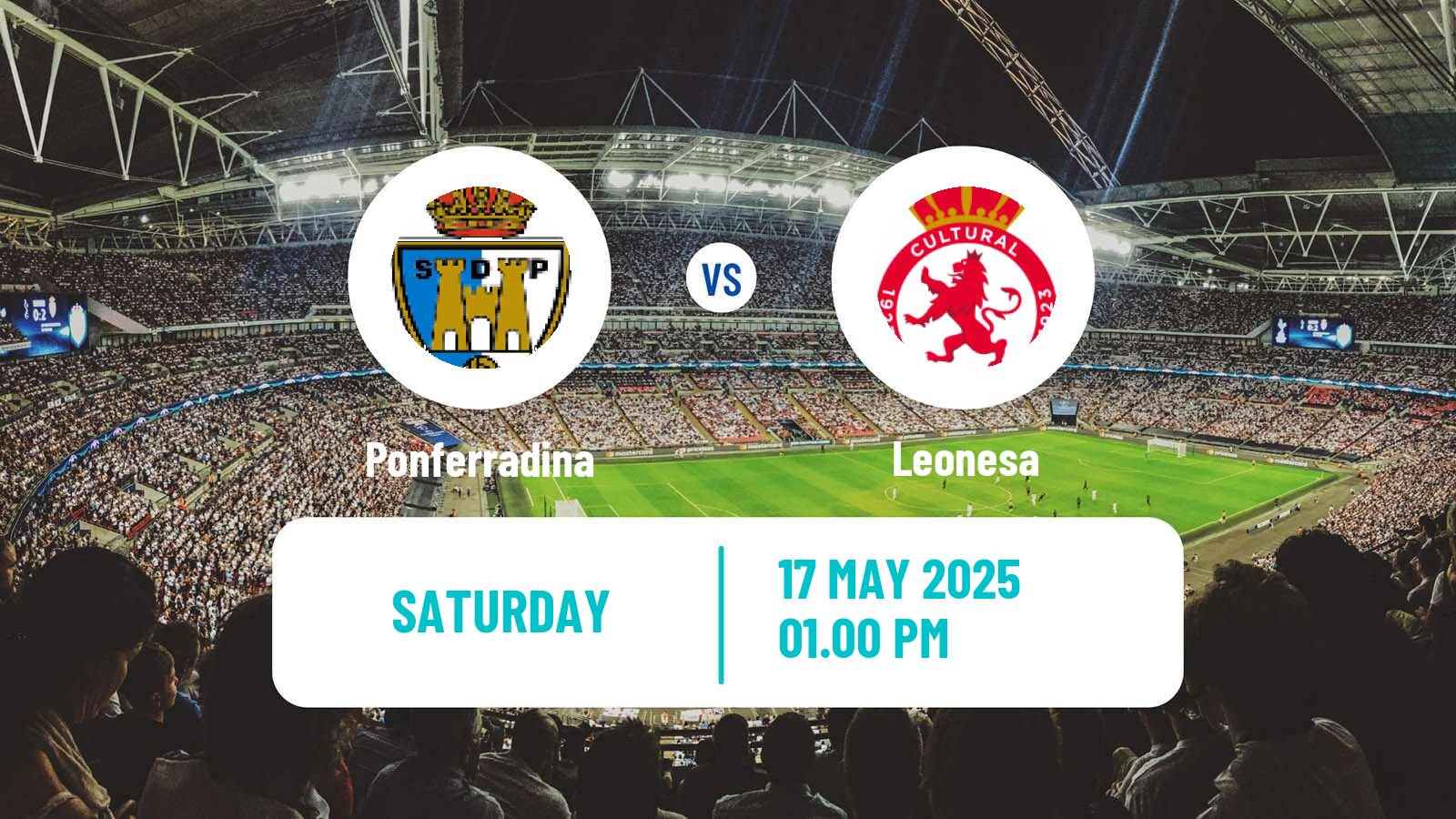 Soccer Spanish Primera RFEF Group 1 Ponferradina - Leonesa