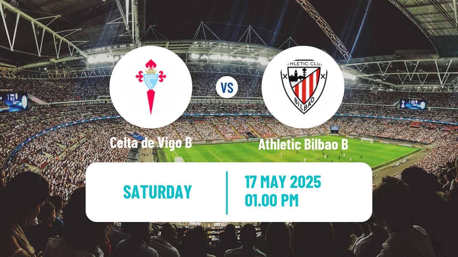 Soccer Spanish Primera RFEF Group 1 Celta de Vigo B - Athletic Bilbao B