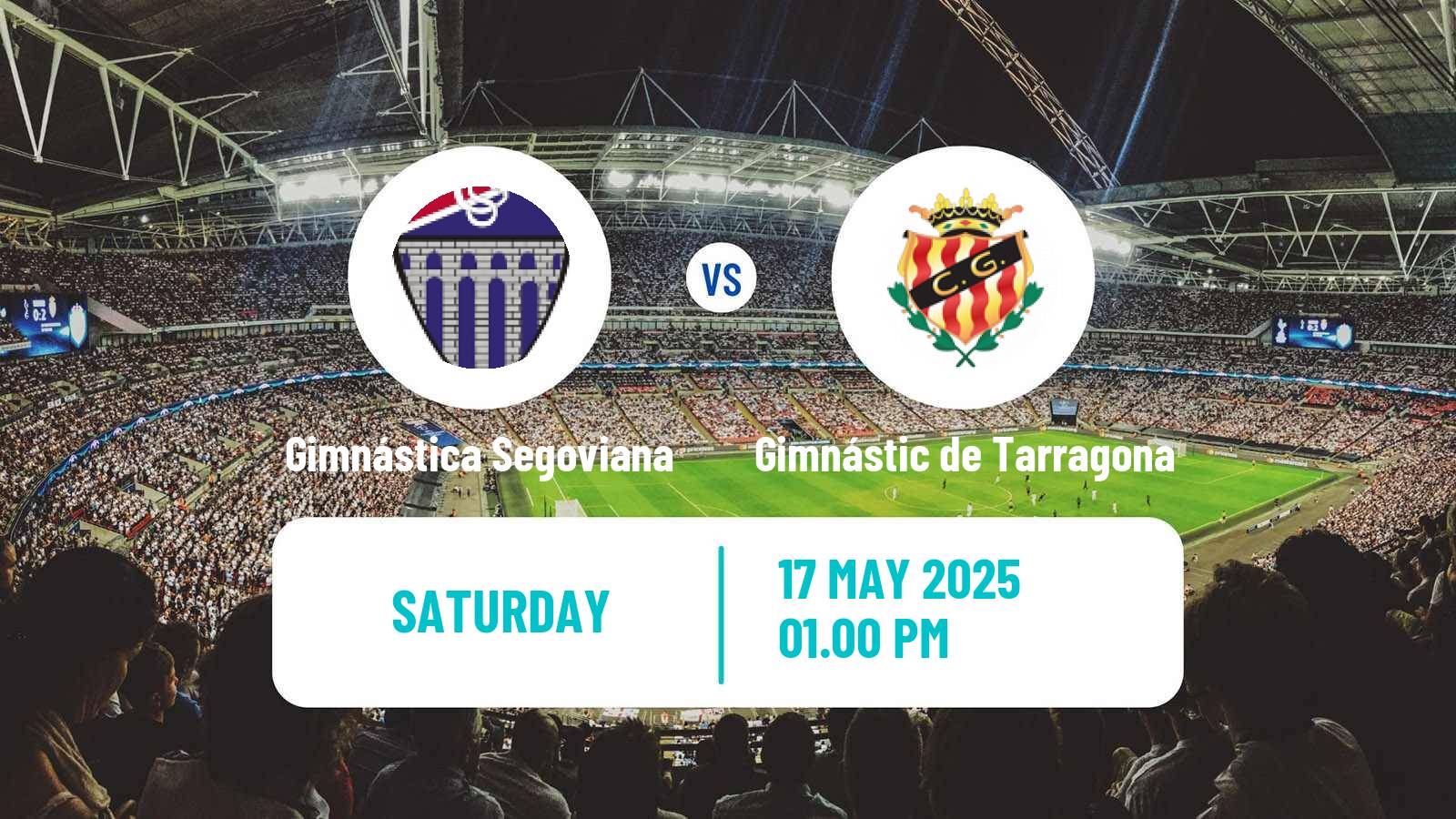Soccer Spanish Primera RFEF Group 1 Gimnástica Segoviana - Gimnástic de Tarragona