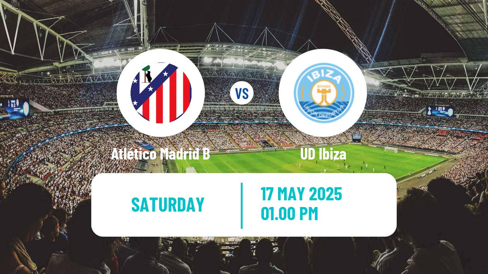 Soccer Spanish Primera RFEF Group 2 Atlético Madrid B - Ibiza