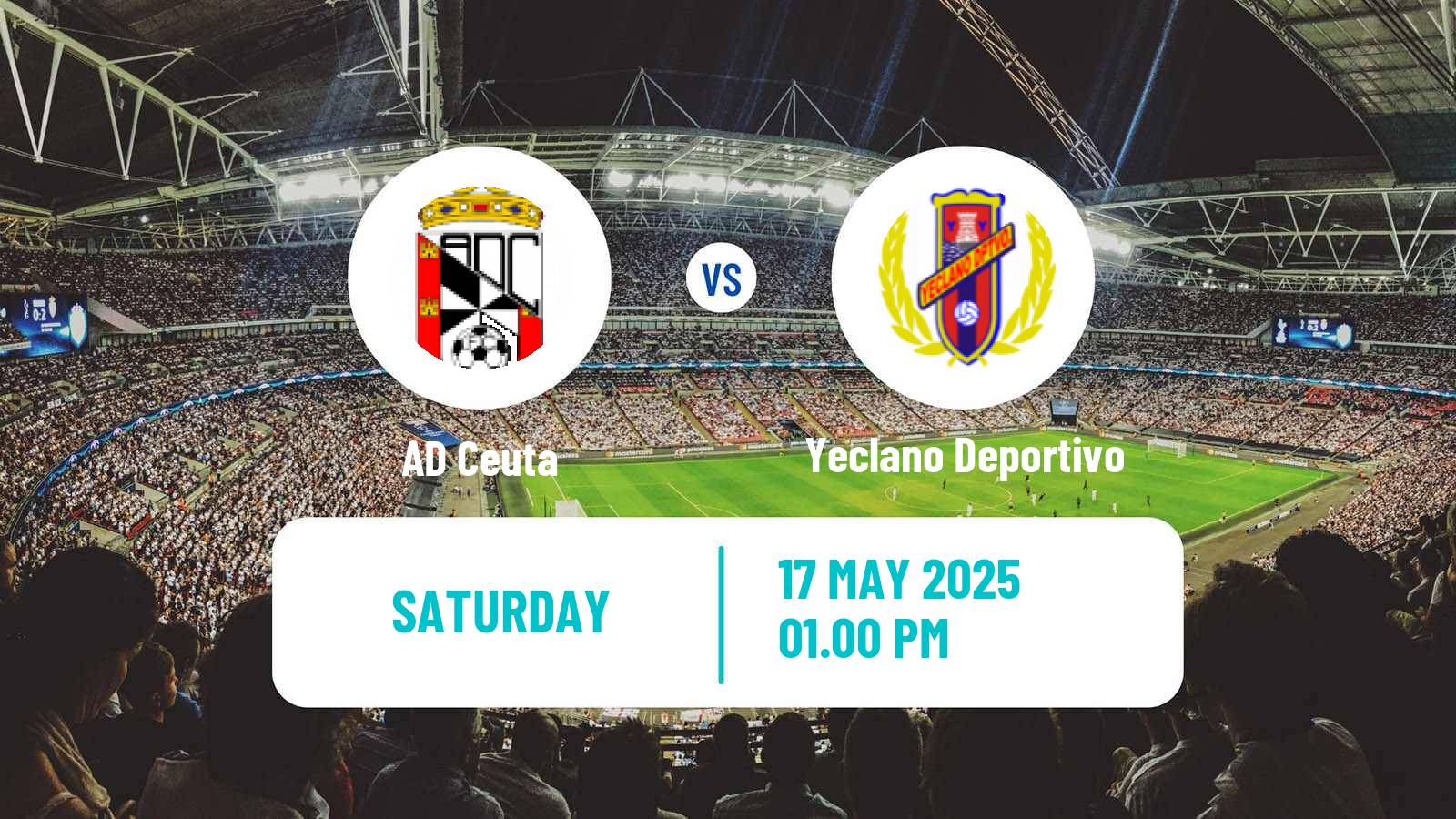 Soccer Spanish Primera RFEF Group 2 Ceuta - Yeclano Deportivo
