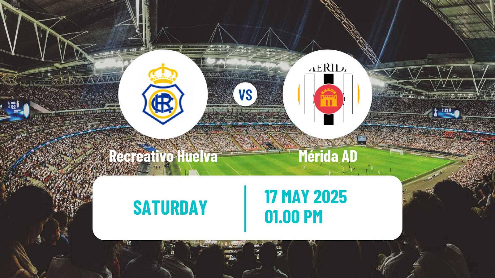 Soccer Spanish Primera RFEF Group 2 Recreativo Huelva - Mérida AD