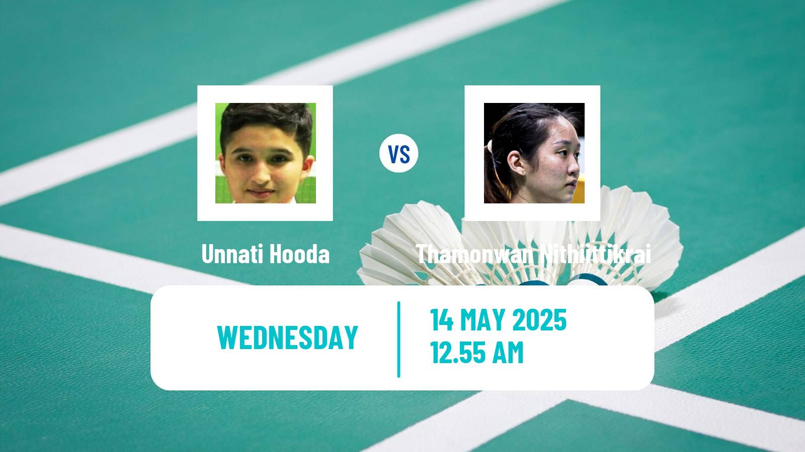 Badminton BWF World Tour Thailand Open Women Unnati Hooda - Thamonwan Nithiittikrai