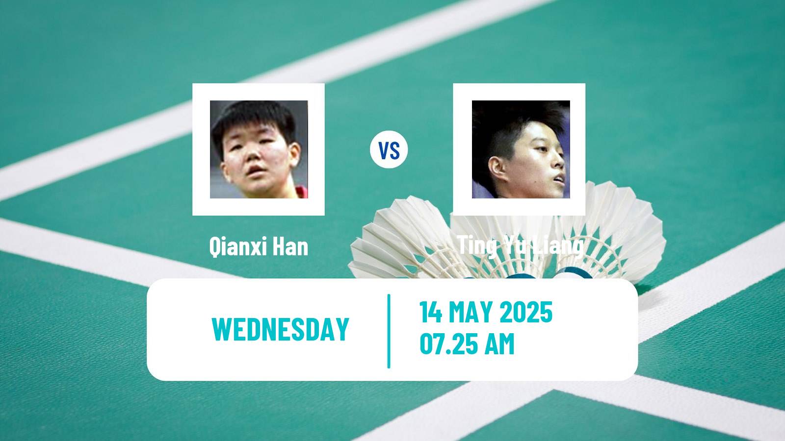 Badminton BWF World Tour Thailand Open Women Qianxi Han - Ting Yu Liang