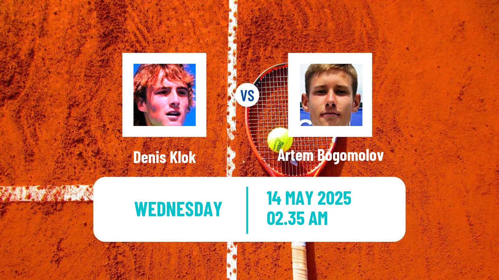 Tennis ITF M15 Tehran 2 Men Denis Klok - Artem Bogomolov