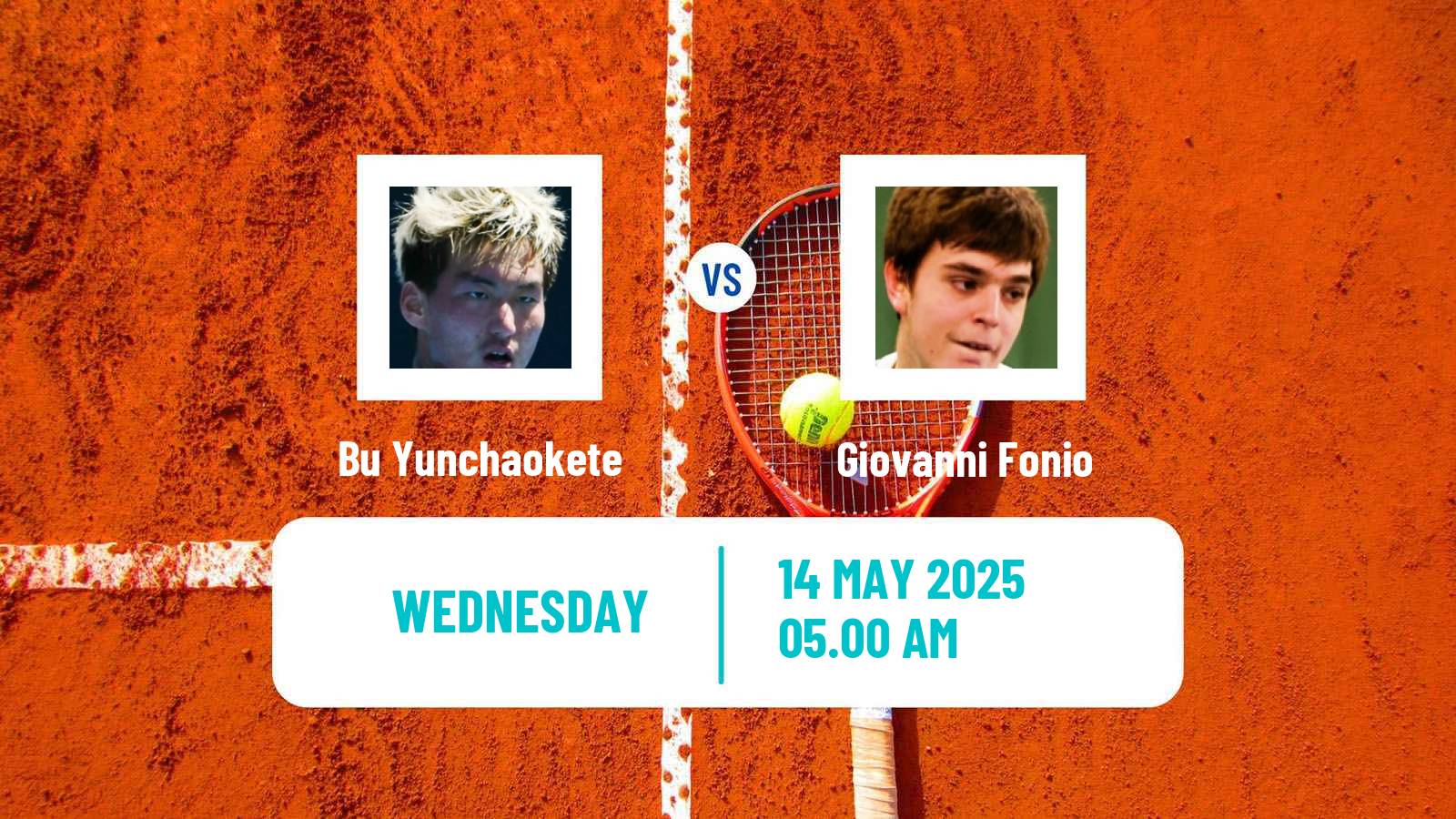 Tennis Turin 2 Challenger Men Bu Yunchaokete - Giovanni Fonio