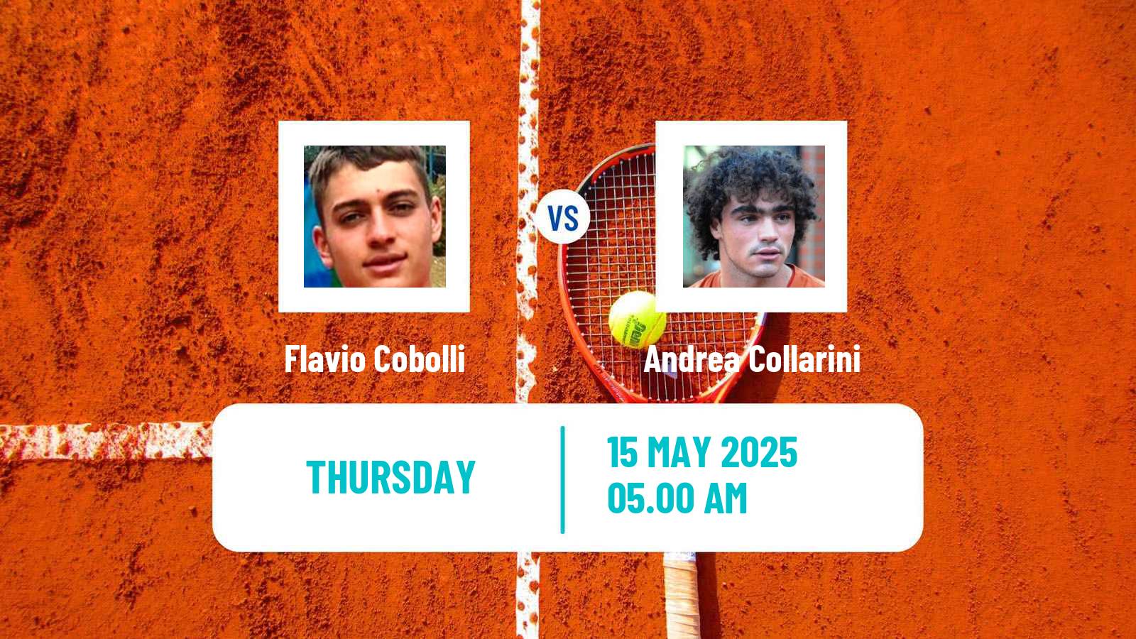 Tennis Turin 2 Challenger Men Flavio Cobolli - Andrea Collarini