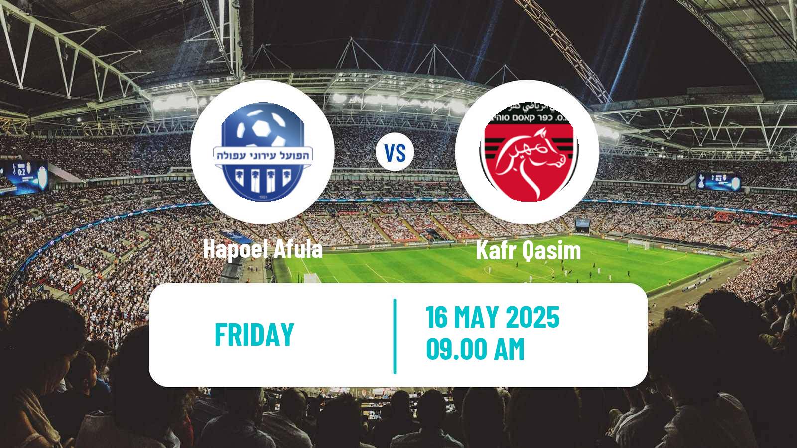 Soccer Israeli Liga Leumit Hapoel Afula - Kafr Qasim