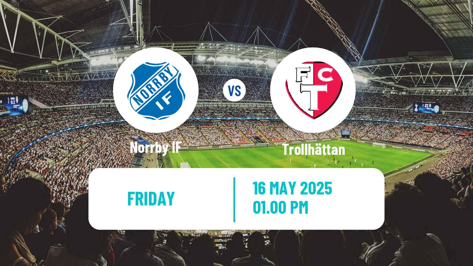 Soccer Swedish Division 1 Södra Norrby - Trollhättan