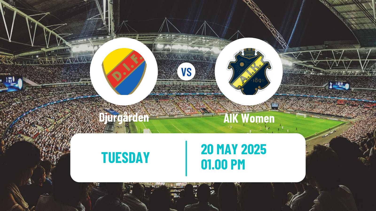 Soccer Swedish Allsvenskan Women Djurgården - AIK