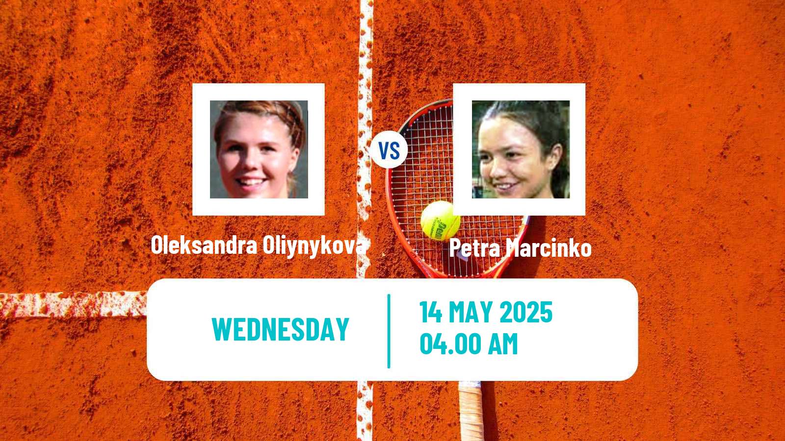 Tennis ITF W75 Zagreb Women Oleksandra Oliynykova - Petra Marcinko