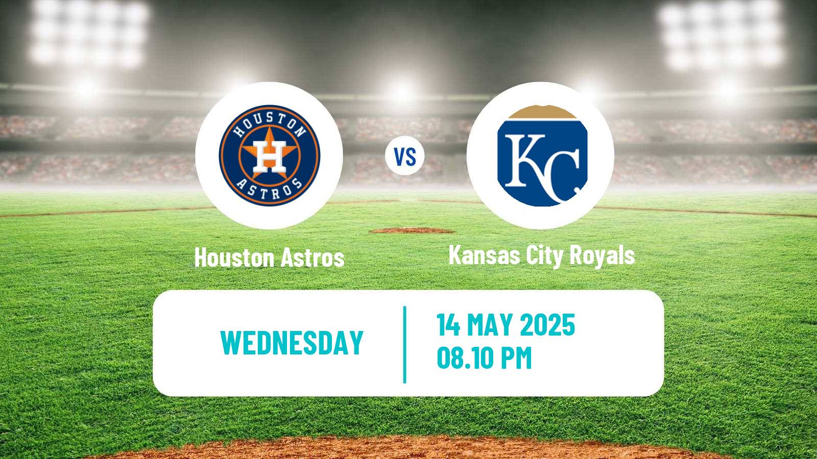 Baseball MLB Houston Astros - Kansas City Royals