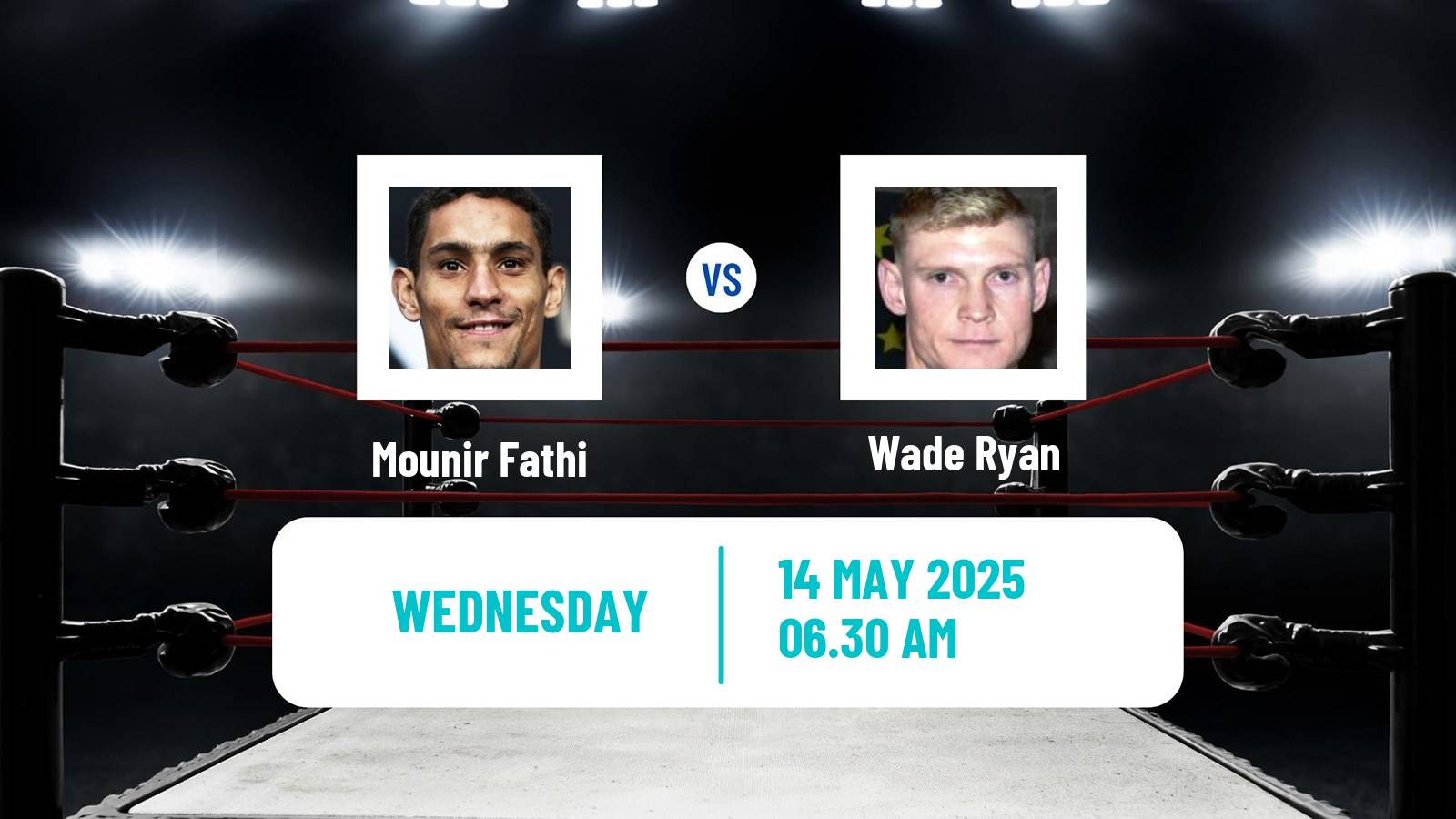 Boxing Super Welterweight Others Matches Men Mounir Fathi - Wade Ryan