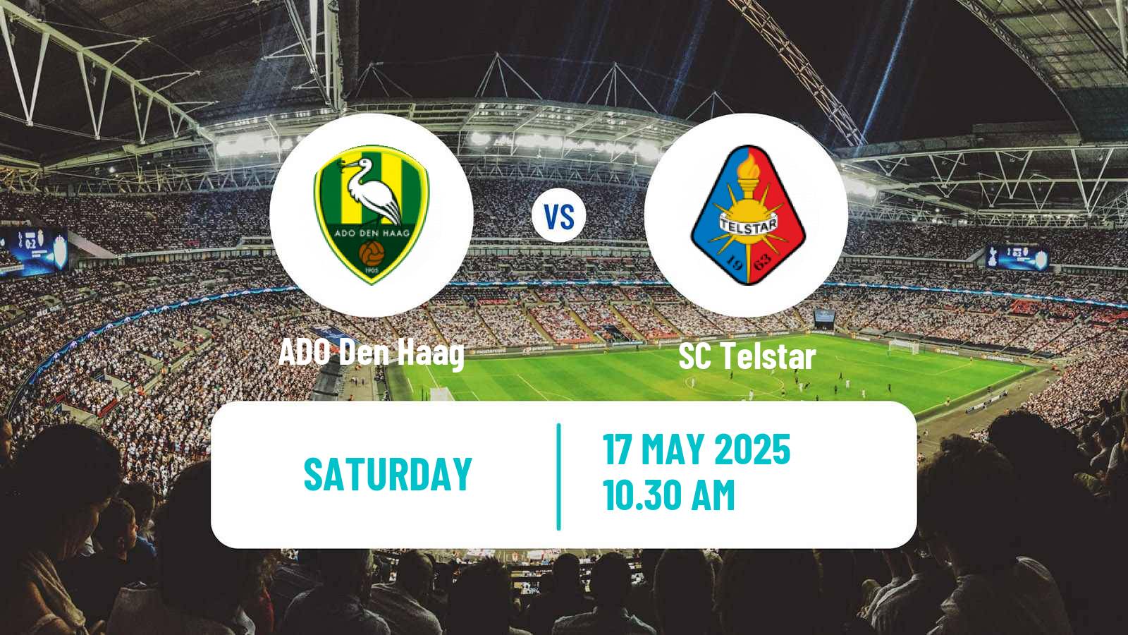 Soccer Dutch Eredivisie ADO Den Haag - Telstar