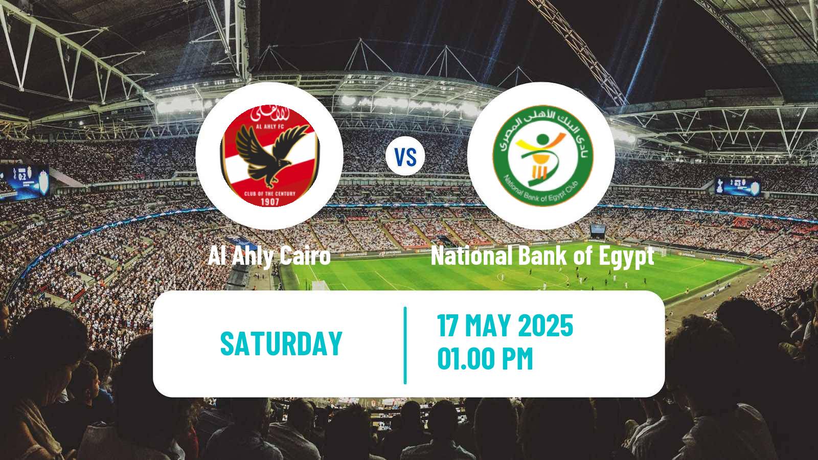 Soccer Egyptian Premier League Al Ahly Cairo - National Bank of Egypt
