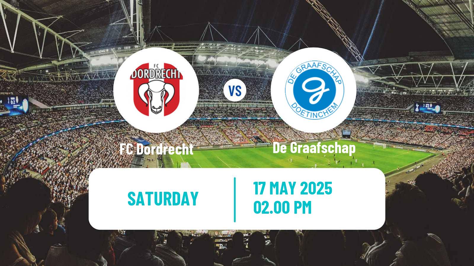 Soccer Dutch Eredivisie Dordrecht - De Graafschap