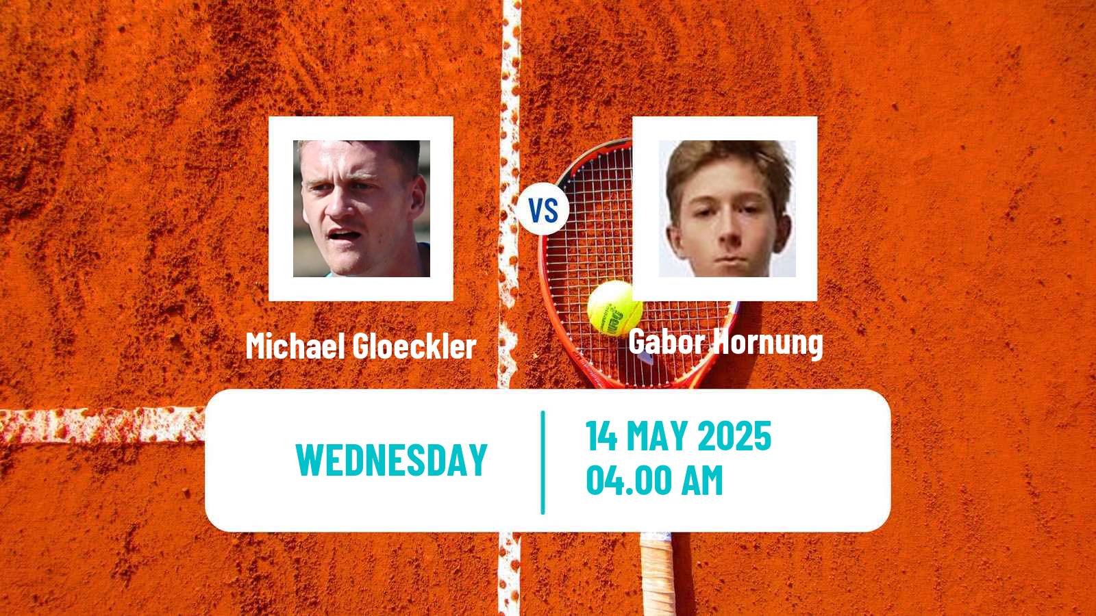 Tennis ITF M15 Szentendre Men Michael Gloeckler - Gabor Hornung