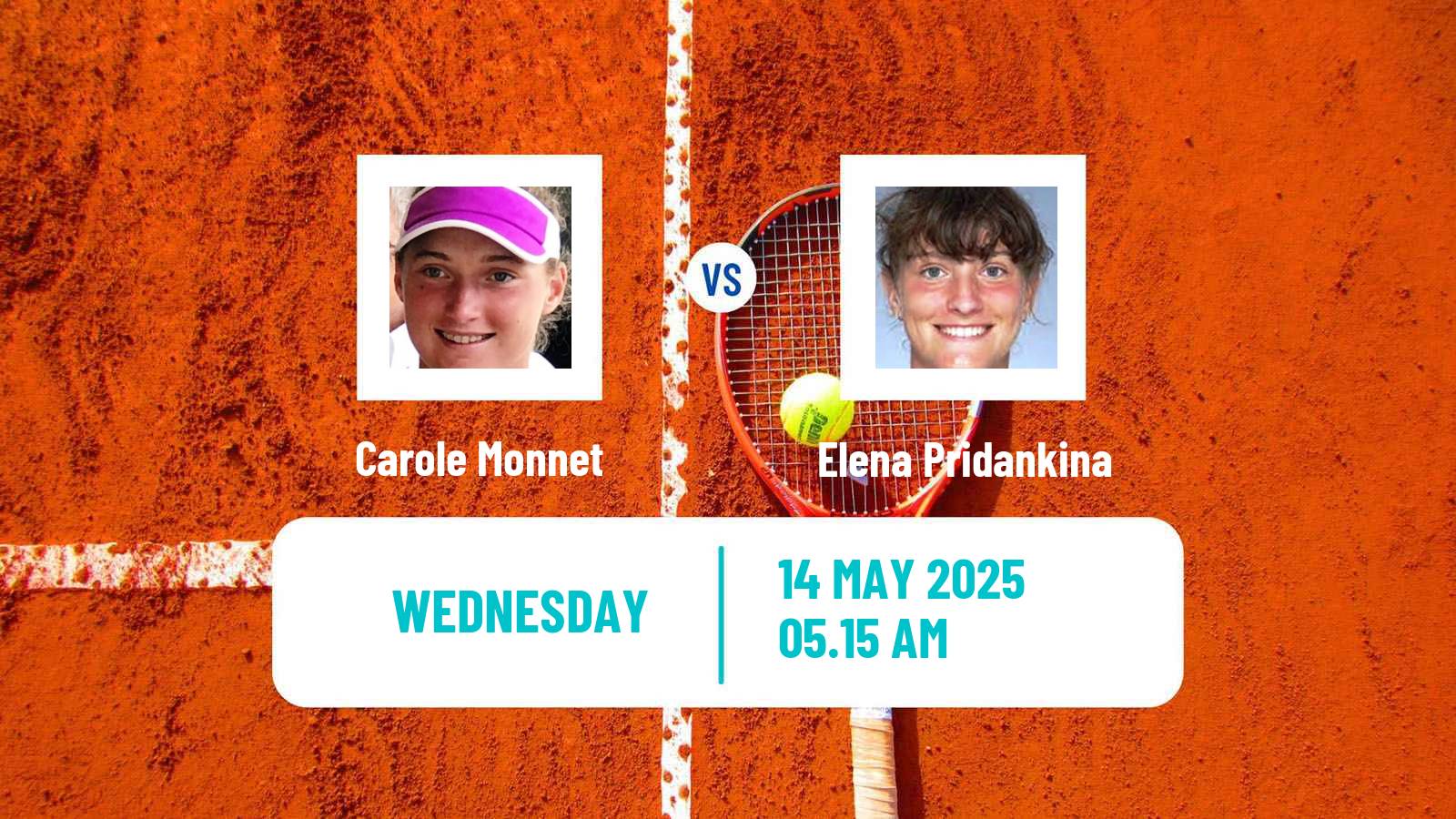 Tennis ITF W75 Trnava 3 Women Carole Monnet - Elena Pridankina