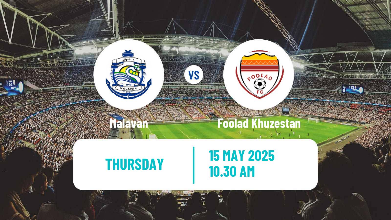 Soccer Iran Pro League Malavan - Foolad Khuzestan