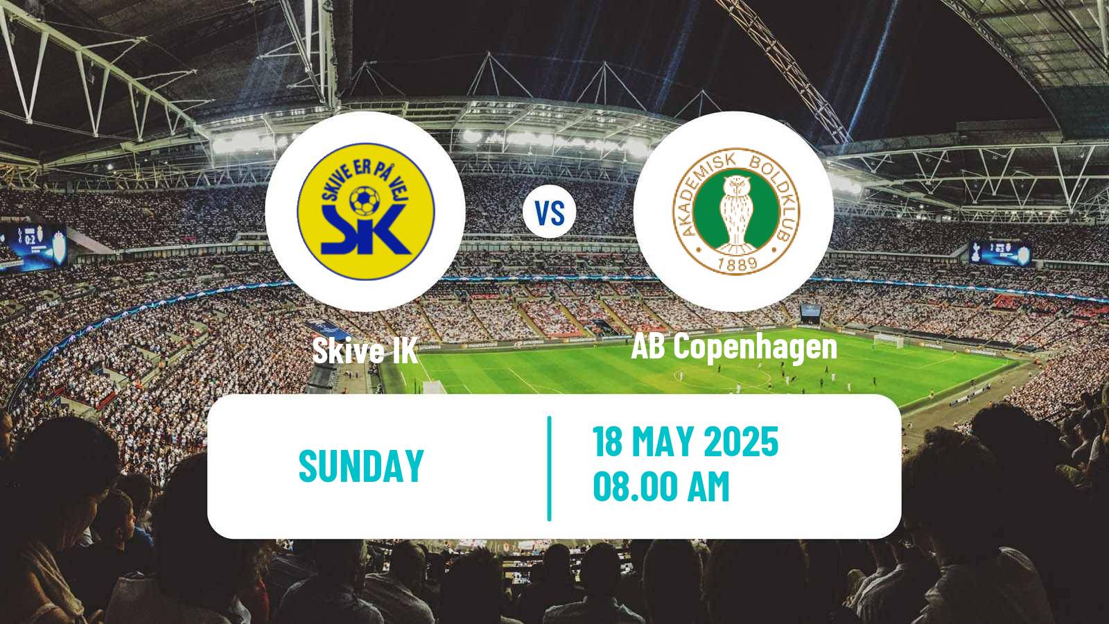 Soccer Danish 2 Division Skive IK - AB Copenhagen
