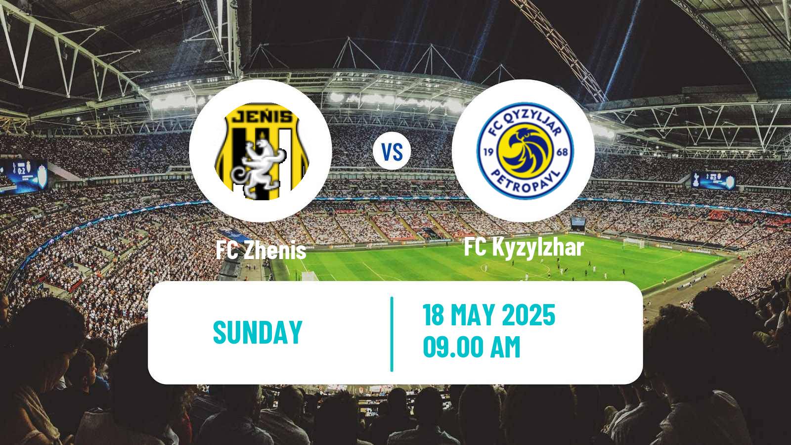 Soccer Kazakh Premier League Zhenis - Kyzylzhar
