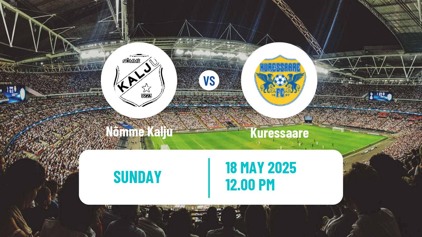Soccer Estonian Meistriliiga Nõmme Kalju - Kuressaare