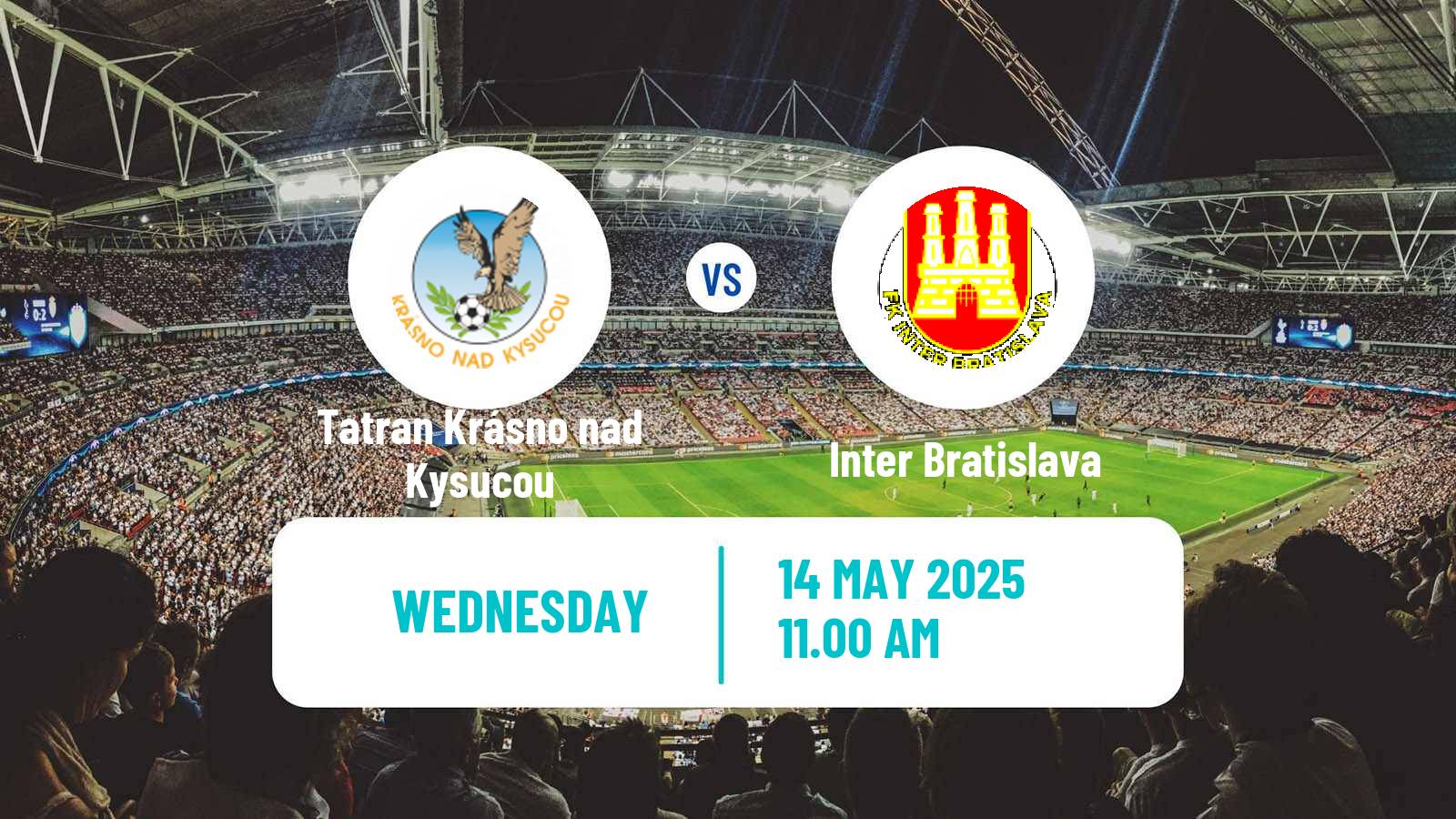 Soccer Slovak 3 Liga West Tatran Krásno nad Kysucou - Inter Bratislava