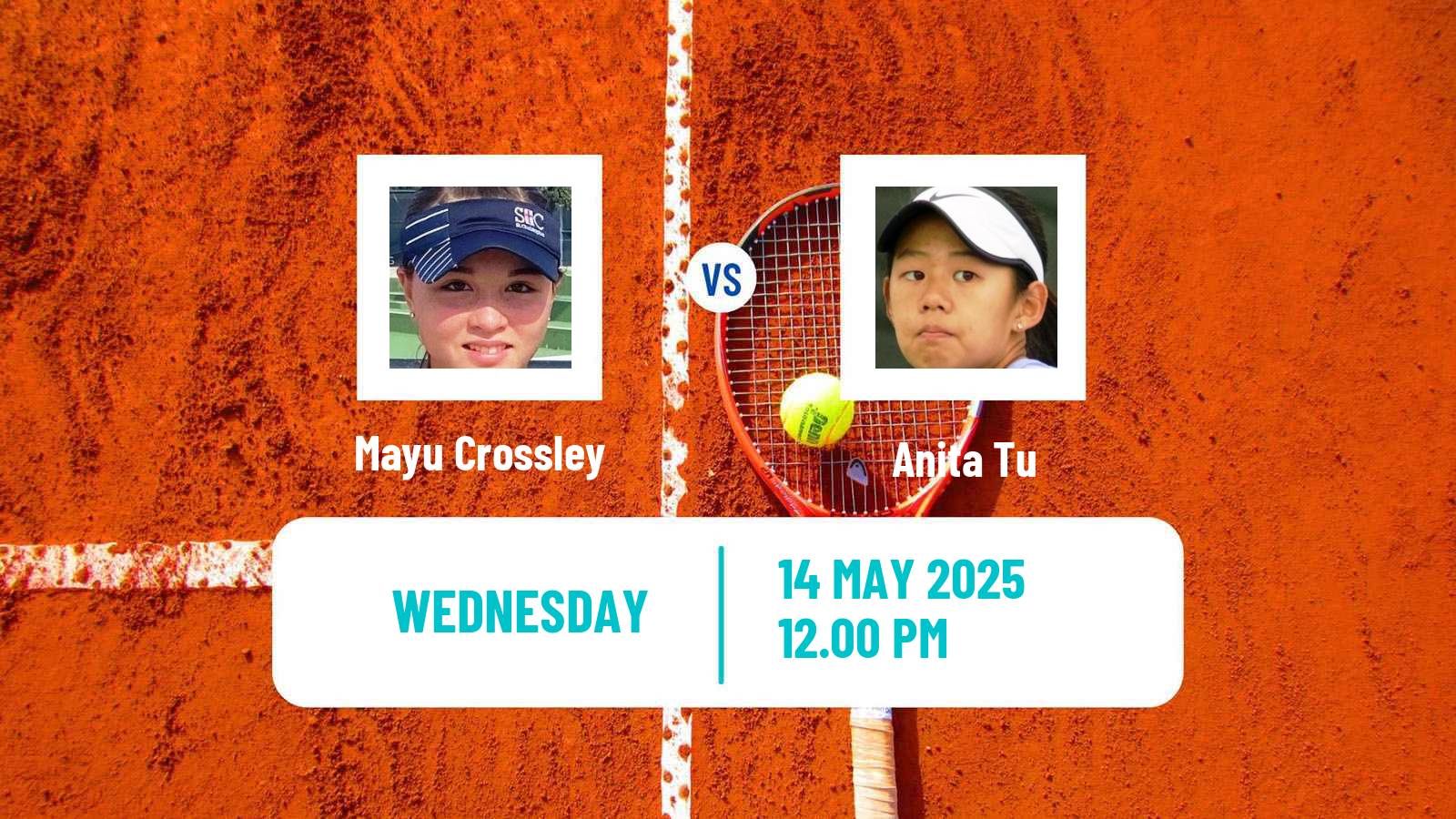 Tennis ITF W15 Orlando Fl Women Mayu Crossley - Anita Tu