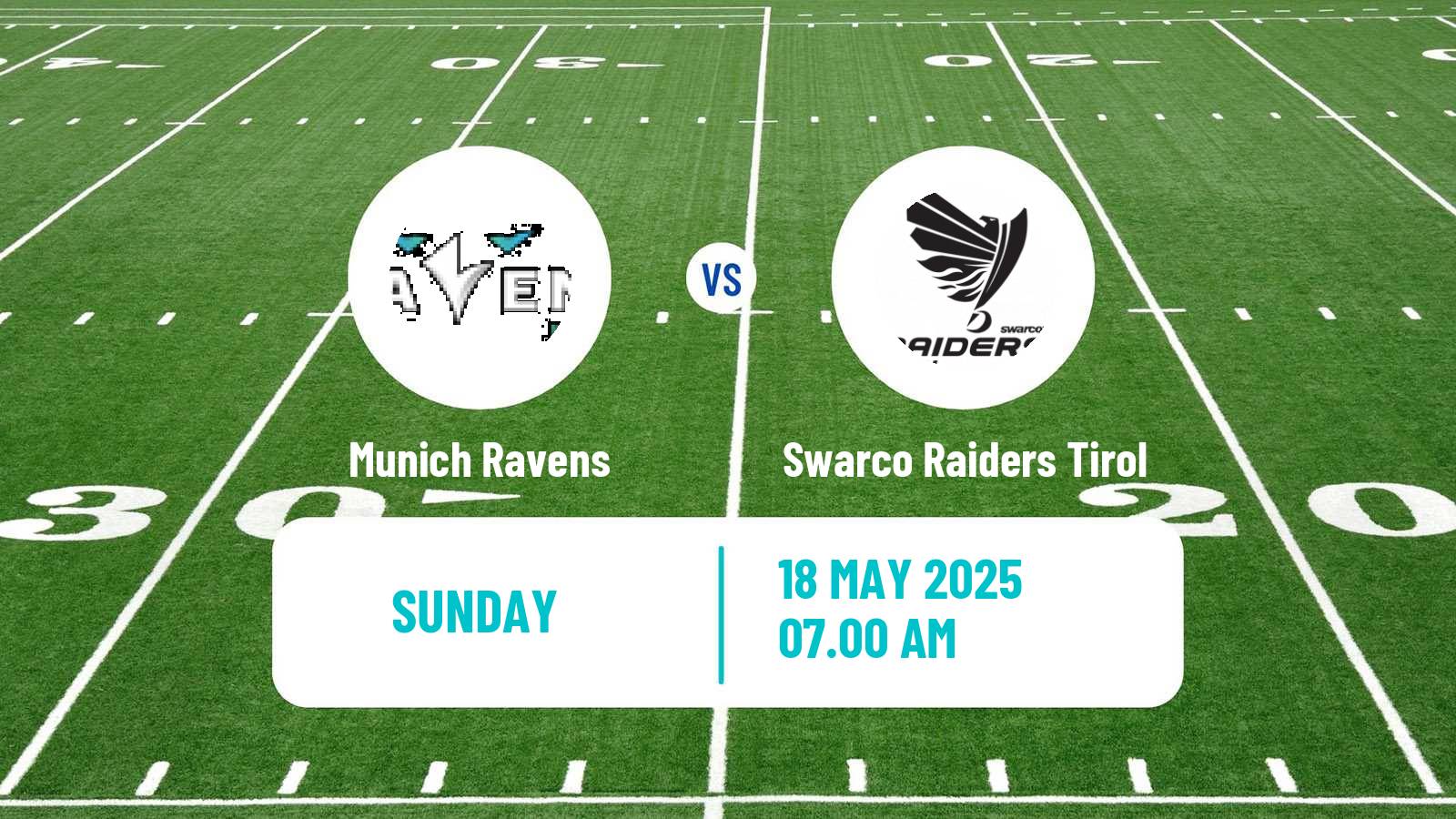 American football European League of American Football Munich Ravens - Swarco Raiders Tirol